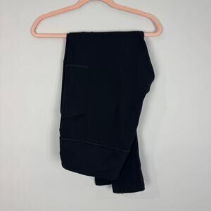 Woolx Frost Tall Black Marino Heavyweight Wool Side Pocket Leggings XL